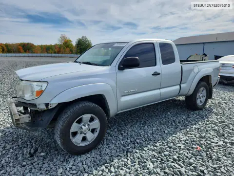 5TEUU42N75Z076313 — 2005 Toyota Tacoma, Передняя часть, фото до ремонта