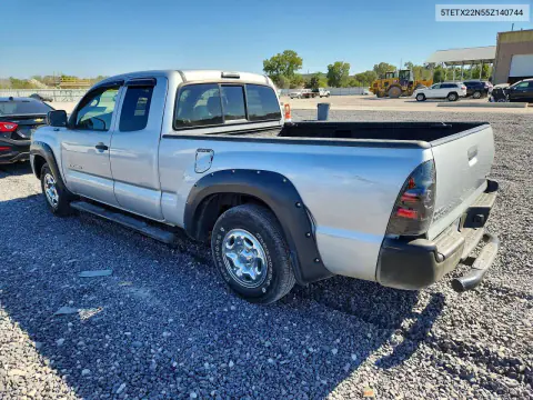 2005 Toyota Tacoma Access Cab VIN 5TETX22N55Z140744 фото 2