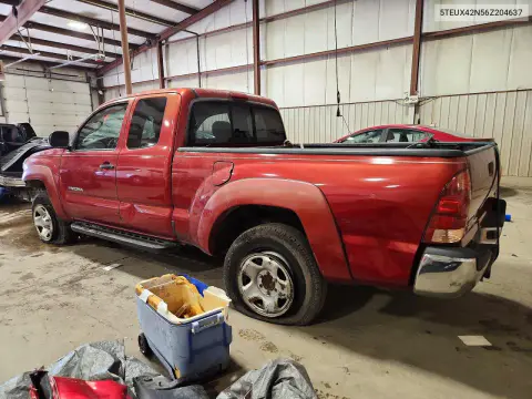 2006 Toyota Tacoma Base VIN 5TEUX42N56Z204637 фото 2