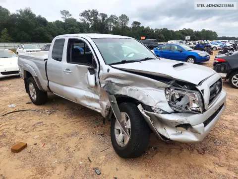2006 Toyota Tacoma V6 VIN 5TEUU42N26Z278865 фото 4