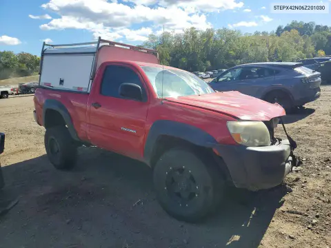 2006 Toyota Tacoma Base VIN 5TEPX42N06Z201030 фото 4