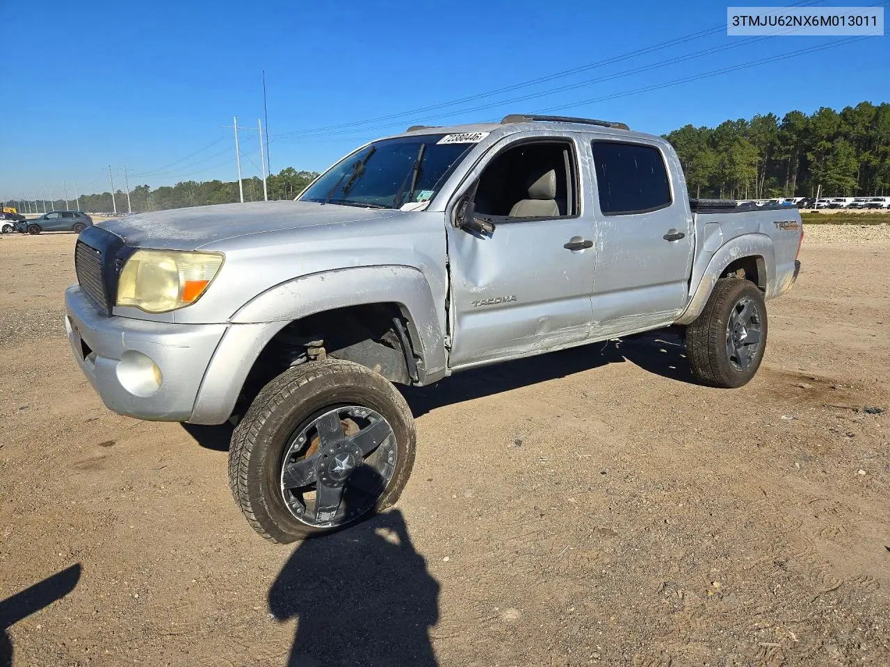 2006 Toyota Tacoma Double Cab Prerunner VIN 3TMJU62NX6M013011 фото 1