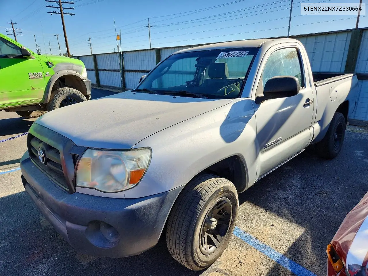 5TENX22NX7Z330664 Toyota Tacoma 2007 — повреждение Механические повреждения, фото до ремонта