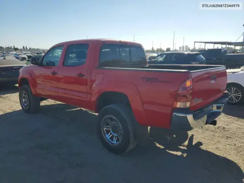 2007 Toyota Tacoma Double Cab Prerunner VIN 5TEJU62N87Z344979 фото 2