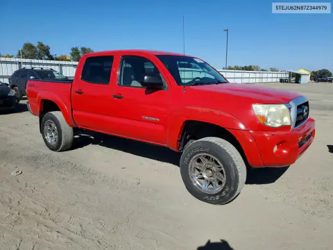 2007 Toyota Tacoma Double Cab Prerunner VIN 5TEJU62N87Z344979 фото 4