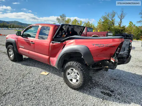2008 Toyota Tacoma Access Cab VIN 5TEUX42N98Z526345 фото 2