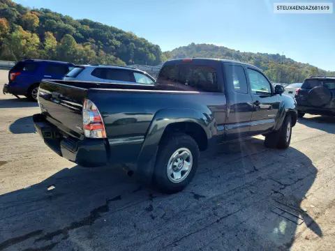 2010 Toyota Tacoma Access Cab VIN 5TEUX4EN3AZ681619 фото 3
