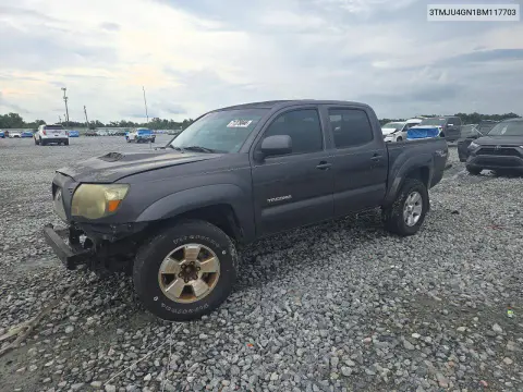 3TMJU4GN1BM117703 — 2011 Toyota Tacoma, Передняя часть, фото до ремонта