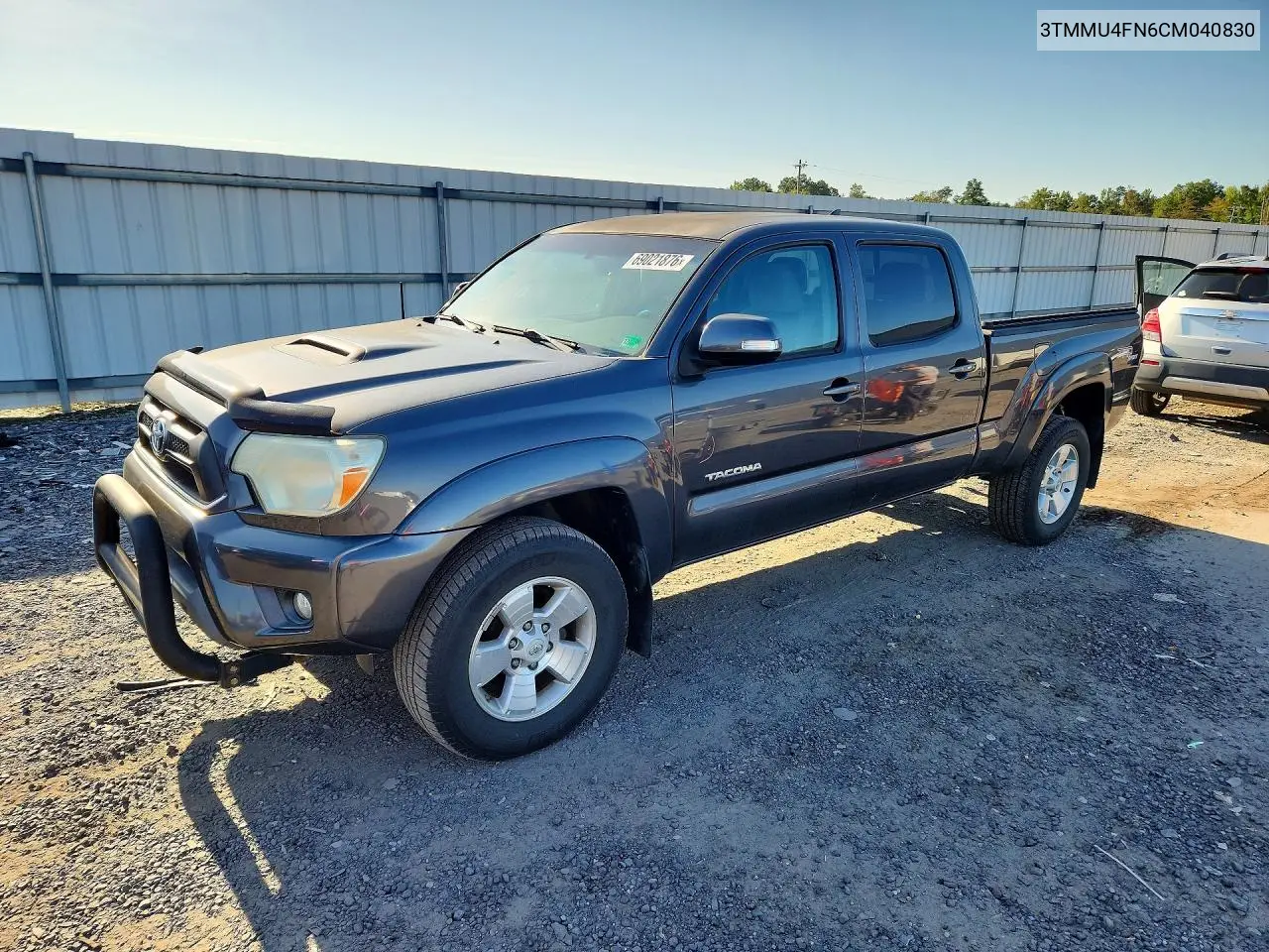 2012 Toyota Tacoma Double Cab Long Bed VIN 3TMMU4FN6CM040830 фото 1