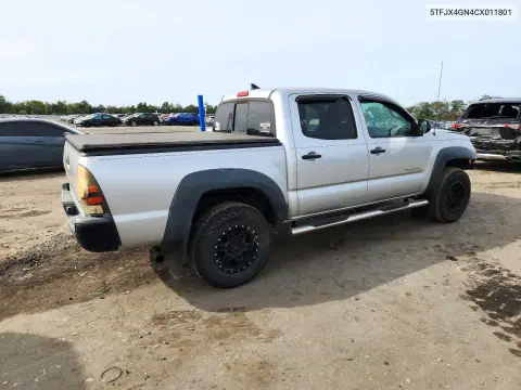 2012 Toyota Tacoma Double Cab VIN 5TFJX4GN4CX011801 фото 3