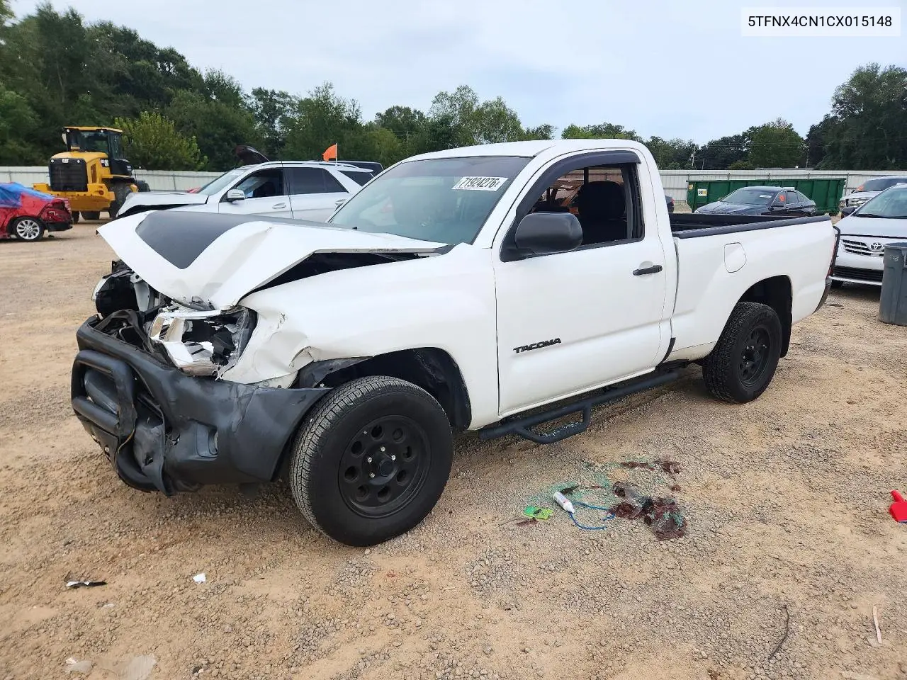 2012 Toyota Tacoma Base VIN 5TFNX4CN1CX015148 фото 1