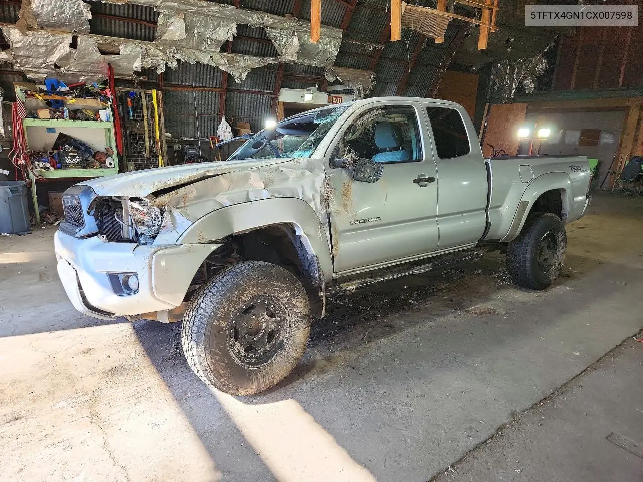 2012 Toyota Tacoma Prerunner Access Cab VIN 5TFTX4GN1CX007598 фото 1