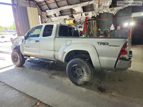 2012 Toyota Tacoma Prerunner Access Cab VIN 5TFTX4GN1CX007598 фото 2