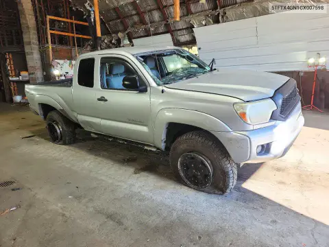 2012 Toyota Tacoma Prerunner Access Cab VIN 5TFTX4GN1CX007598 фото 4