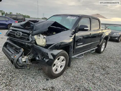 5TFJU4GNXEX063378 — 2014 Toyota Tacoma, Передняя часть, фото до ремонта