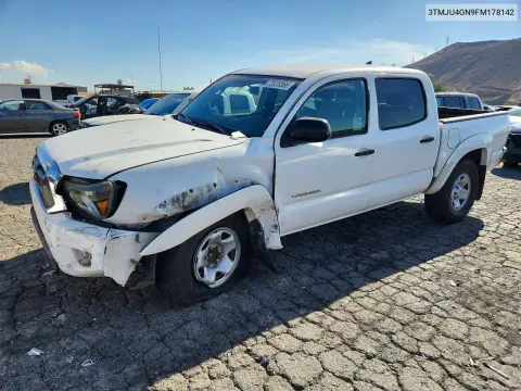 3TMJU4GN9FM178142 — 2015 Toyota Tacoma, Передняя часть, фото до ремонта