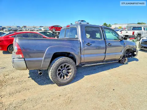 2015 Toyota Tacoma Double Cab Prerunner VIN 5TFJU4GN8FX074655 фото 3