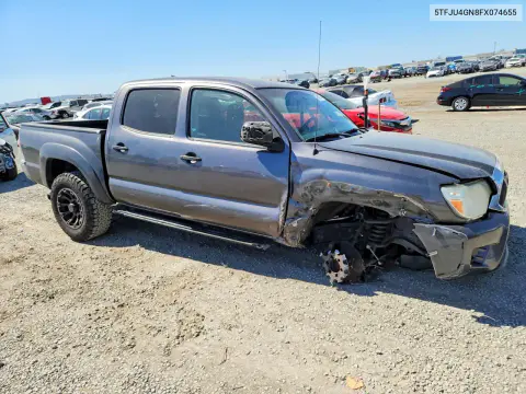 2015 Toyota Tacoma Double Cab Prerunner VIN 5TFJU4GN8FX074655 фото 4