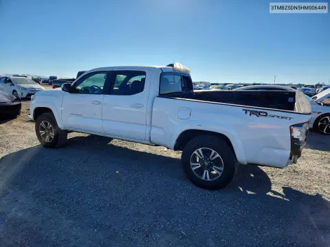 2017 Toyota Tacoma Trd Sport VIN 3TMBZ5DN5HM006449 фото 2