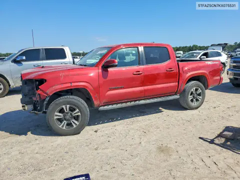 5TFAZ5CN7KX075531 — 2019 Toyota Tacoma, Передняя часть, фото до ремонта