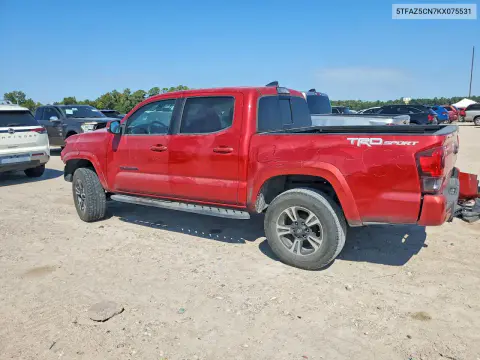 2019 Toyota Tacoma Trd Sport VIN 5TFAZ5CN7KX075531 фото 2