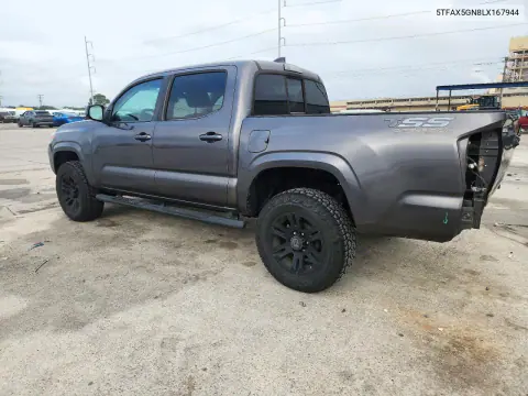 2020 Toyota Tacoma Sr VIN 5TFAX5GN8LX167944 фото 2