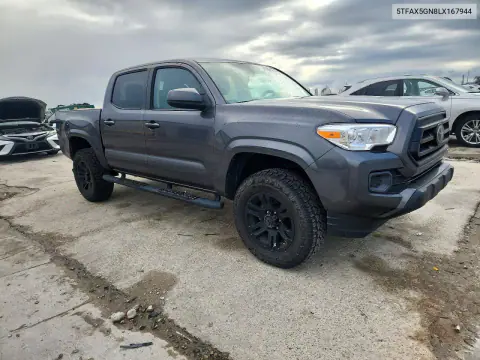 2020 Toyota Tacoma Sr VIN 5TFAX5GN8LX167944 фото 4