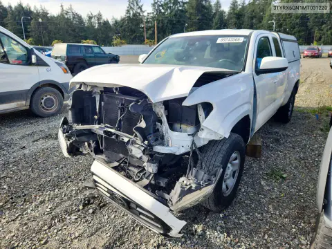 3TYRX5GN1MT031220 — 2021 Toyota Tacoma, Передняя часть, фото до ремонта