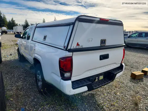 2021 Toyota Tacoma Sr VIN 3TYRX5GN1MT031220 фото 2