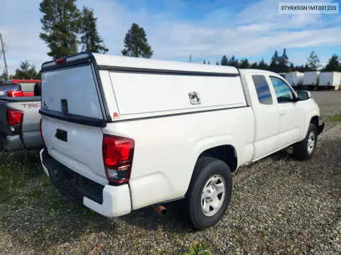 2021 Toyota Tacoma Sr VIN 3TYRX5GN1MT031220 фото 3