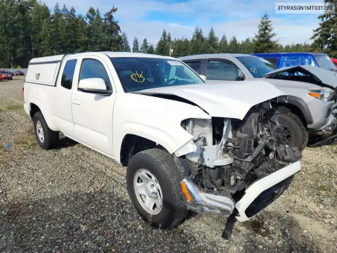 2021 Toyota Tacoma Sr VIN 3TYRX5GN1MT031220 фото 4