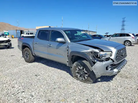 3TMCZ5AN3MM374146 — 2021 Toyota Tacoma, фото 4 с аукциона Copart 19.10.2026, Передняя часть
