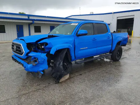 3TMAZ5CN3MM148225 — 2021 Toyota Tacoma, Передняя часть, фото до ремонта