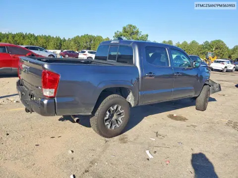 3TMCZ5AN7PM563953 — 2021 Toyota Tacoma, фото 3 с аукциона Copart 23.10.2026, Передняя часть