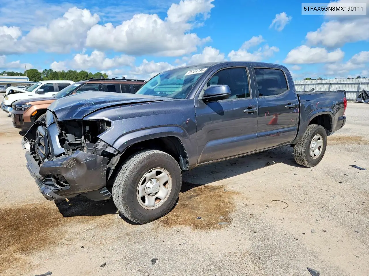 2021 Toyota Tacoma Sr VIN 5TFAX5GN8MX190111 фото 1