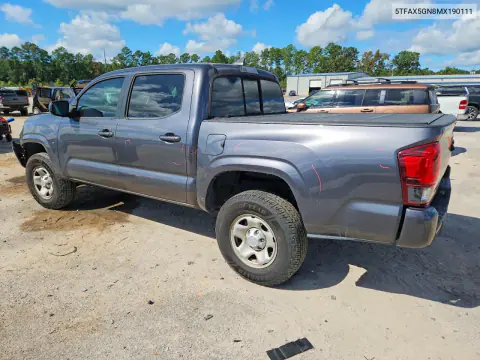 2021 Toyota Tacoma Sr VIN 5TFAX5GN8MX190111 фото 2