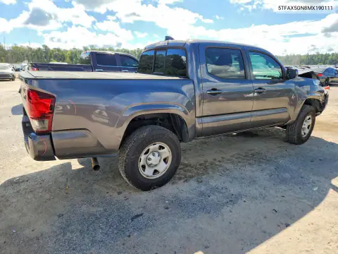 2021 Toyota Tacoma Sr VIN 5TFAX5GN8MX190111 фото 3