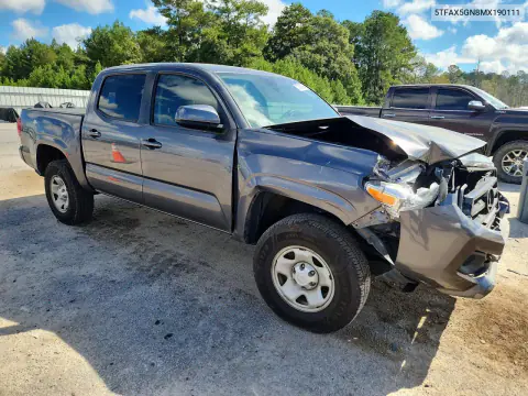 2021 Toyota Tacoma Sr VIN 5TFAX5GN8MX190111 фото 4