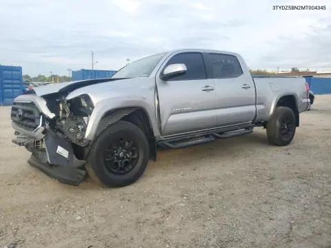 3TYDZ5BN2MT004345 — 2021 Toyota Tacoma, Передняя часть, фото до ремонта