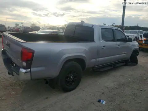 3TYDZ5BN2MT004345 — 2021 Toyota Tacoma, фото 3 с аукциона Copart, Передняя часть