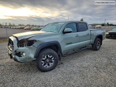 3TMDZ5BN2NM129410 — 2022 Toyota Tacoma, Передняя часть, фото до ремонта