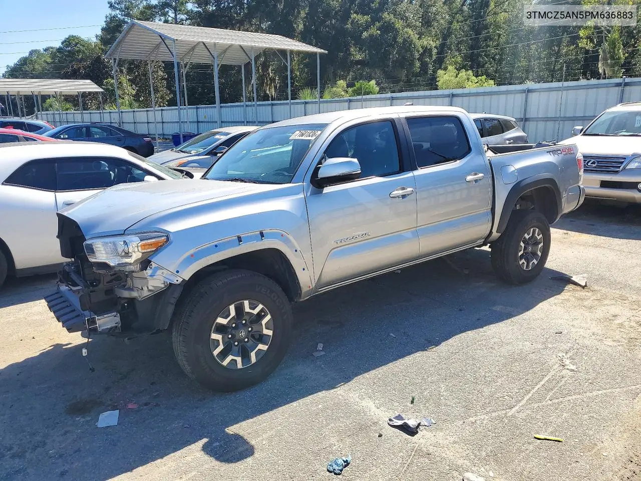 3TMCZ5AN5PM636883 Toyota Tacoma 2023 — повреждение Передняя часть, фото до ремонта
