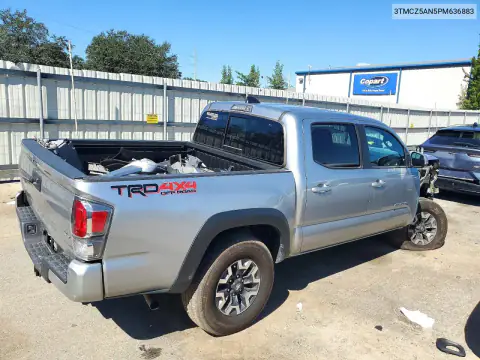3TMCZ5AN5PM636883 — 2023 Toyota Tacoma, фото 3 с аукциона Copart, Передняя часть