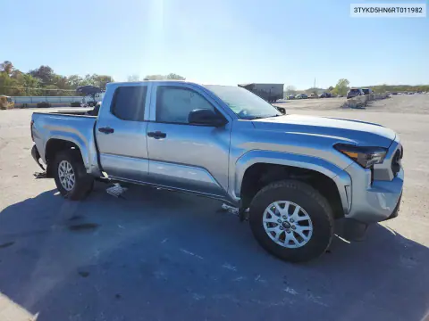 2024 Toyota Tacoma Sr VIN 3TYKD5HN6RT011982 фото 4