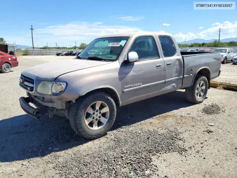 5TBRT341XYS033057 — 2000 Toyota Tundra, Передняя часть, фото до ремонта