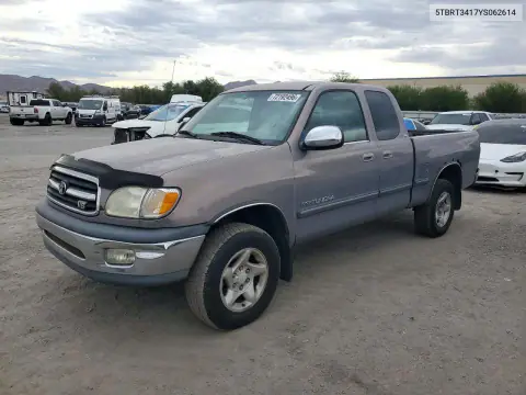 5TBRT3417YS062614 — 2000 Toyota Tundra, Задняя часть, фото до ремонта