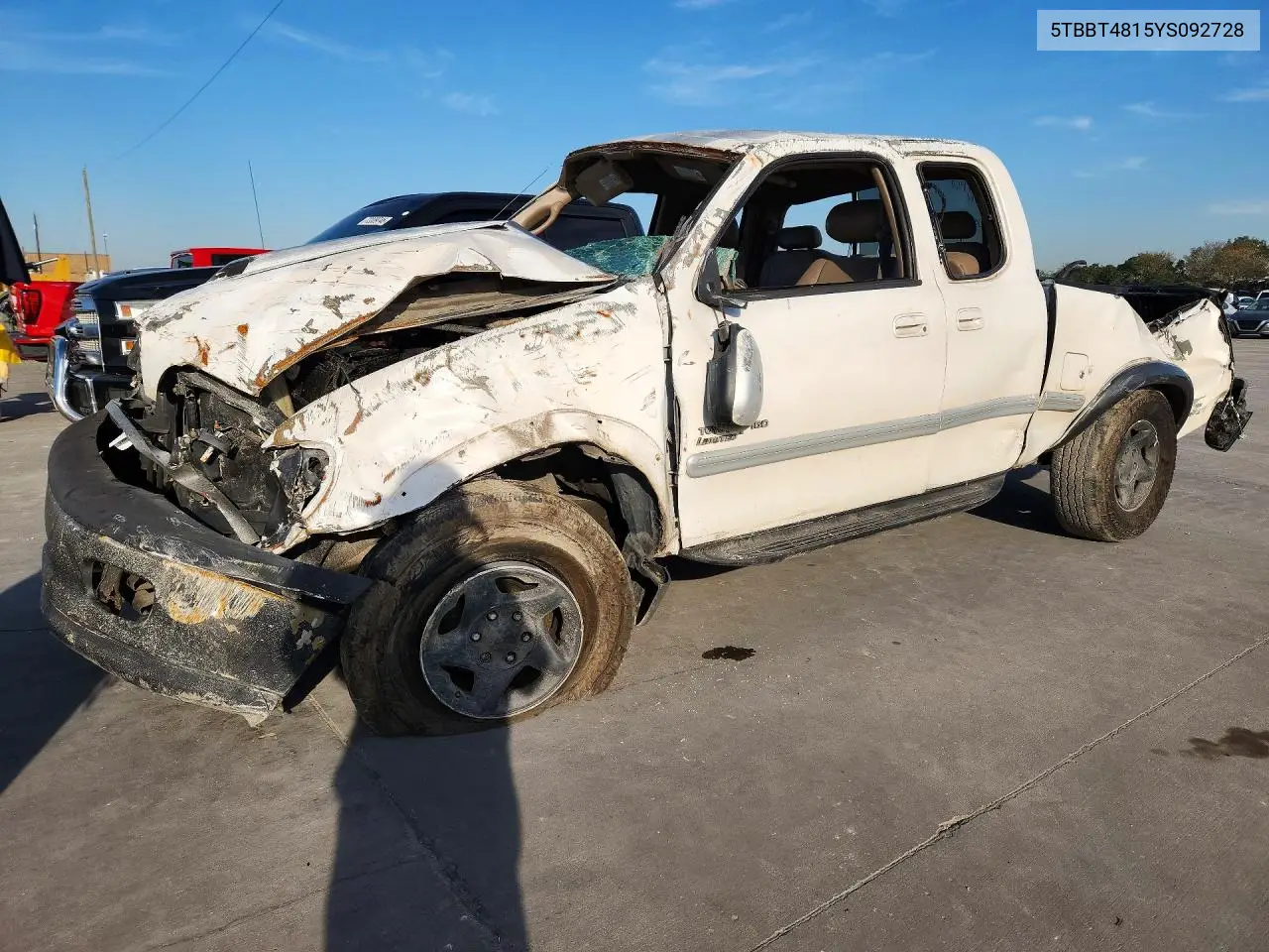 2000 Toyota Tundra Access Cab Limited VIN 5TBBT4815YS092728 фото 1