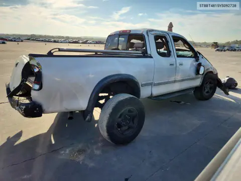 2000 Toyota Tundra Access Cab Limited VIN 5TBBT4815YS092728 фото 3