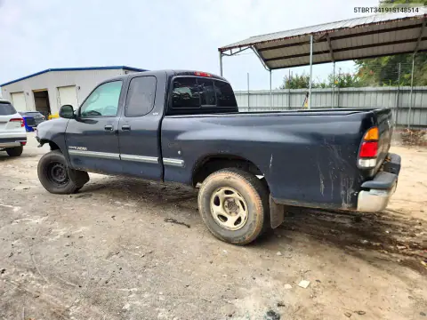 2001 Toyota Tundra Sr5 VIN 5TBRT34191S148514 фото 2