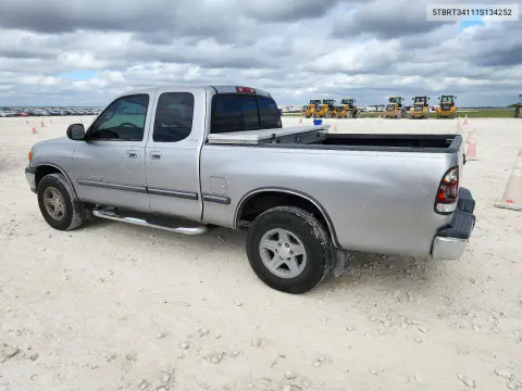 2001 Toyota Tundra Sr5 VIN 5TBRT34111S134252 фото 2